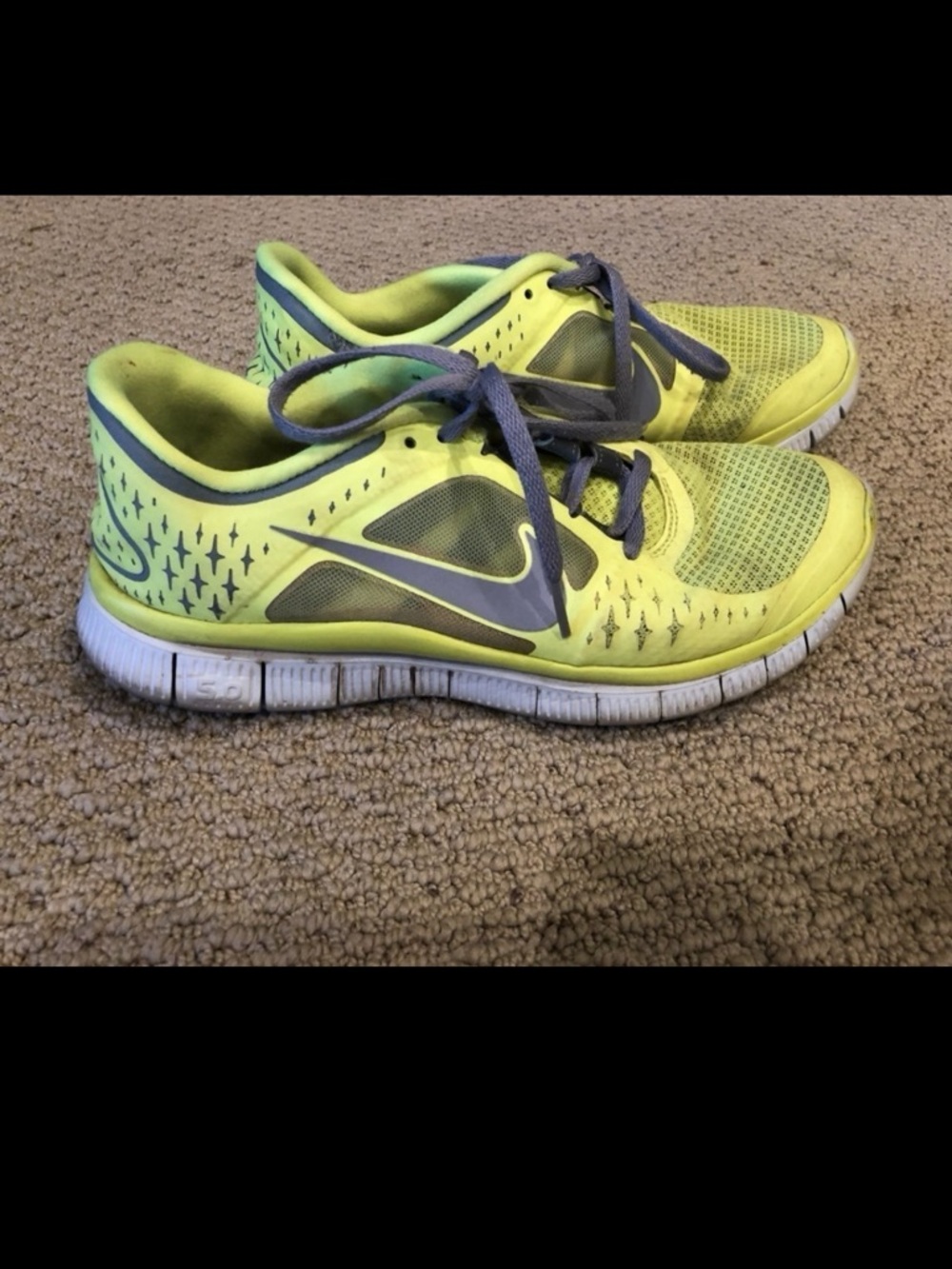 Nike Yellow and Gray Training Shoes